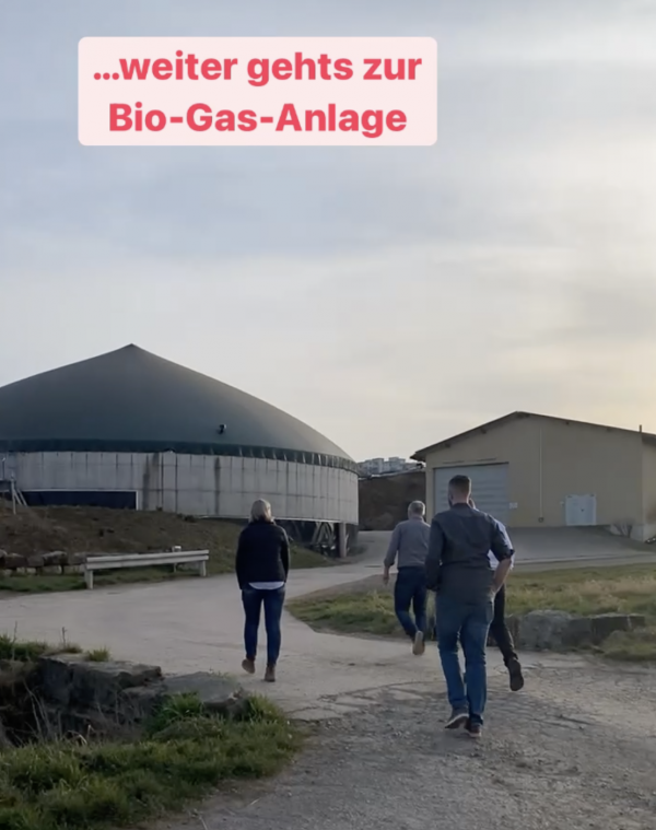Besichtigung der Bio-Gas-Anlage der Familie Beck.